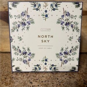 NWT Illume North Sky Luxury Soy Candle